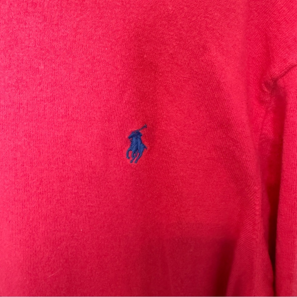 Polo Ralph Lauren Sweater Women’s Large Crew Neck Cotton Cashmere Pink - Picture 3 of 7
